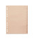 Kartonregister 846110-1110-81, 1 bis 10, A4, 110 g/m², chamois Taben, 10-teilig