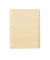 Kartonregister 084-0464-010-81, 1 bis 12, A4, 110 g/m², chamois Taben, 12-teilig
