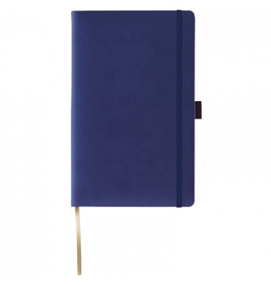 Notizbuch Q25 25-481, Tucson, blau, A5, kariert, 80g, 96 Blatt / 192 Seiten Notizbuch Q25 25-481, Tucson, blau, A5, kariert, 80g, 96 Blatt / 192 Seiten