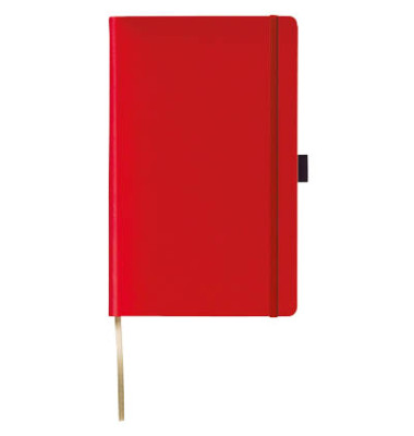 Notizbuch 40025-25-757, Tucson, rot, A5, kariert, 80g, 96 Blatt / 192 Seiten
