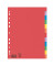 Kartonregister 48319, 12-teilig blanko, A4, 180 g/m², farbige Taben, 12-teilig