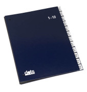 Pultordner 44198 A4 1-12 / Jan-Dez blau 12-teilig