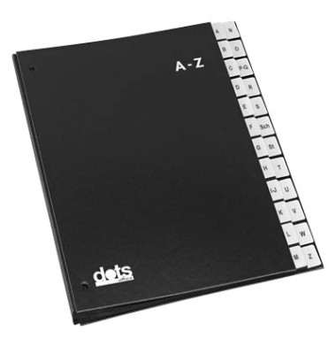 Pultordner 44199 A4 A-Z schwarz 24-teilig