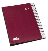 Pultordner 44199 A4 A-Z rot 24-teilig