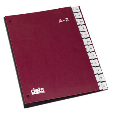Pultordner 44199 A4 A-Z rot 24-teilig