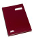 Unterschriftenmappe 44201-01, A4 20 Fächer Hartpappe, Kunststoff rot