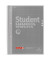Collegeblock 10-67928192 Student, Lineatur 28 / kariert mit Rand innen/außen, A4, 90g, grau, 80 Blatt