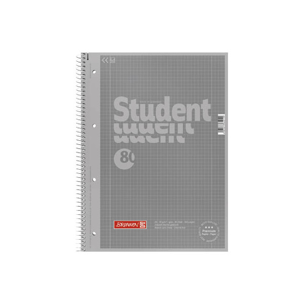 4061947008654 - Collegeblock 10-67928192 Student Lineatur 28 kariert mit Rand innen außen A4 90g grau 80 Blatt 4061947008654 5 Block 4061947008654 - Collegeblock 10-67928192 Student Lineatur 28 kariert mit Rand innen außen A4 90g grau 80 Blatt 4061947008654 5 Block