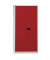 Akten-/Garderobenschrank Universal HC782S4G506, Stahl abschließbar, 5 OH, 91,4 x 195 x 50 cm, rot/lichtgrau