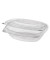 Feinkost- und Salatschalen mit Klappdeckeln, PLA "pure" 500 ml 6,4 cm x 16,1 cm x 13,2 cm glasklar 82201