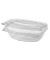 Feinkost- und Salatschalen mit Klappdeckeln, PLA "pure" 1 l 7,6 cm x 20,5 cm x 16,8 cm glasklar 82203