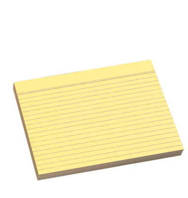 Karteikarten 100110259833178 gelb A4 liniert 180g 