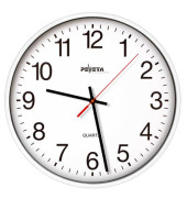  Wanduhr 44.130.211, wei&szlig;