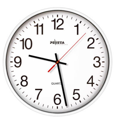  Wanduhr 44.130.211, wei&szlig;