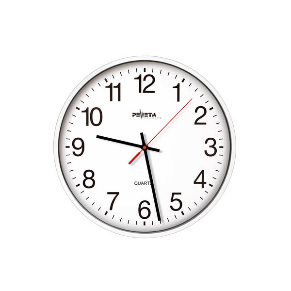 4250594526448 - PEWETA Wanduhr weiß weiß Kunststoff Ø 250 cm 4250594526448 - PEWETA Wanduhr weiß weiß Kunststoff Ø 250 cm