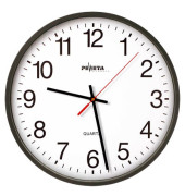  Wanduhr 44.130.212, schwarz