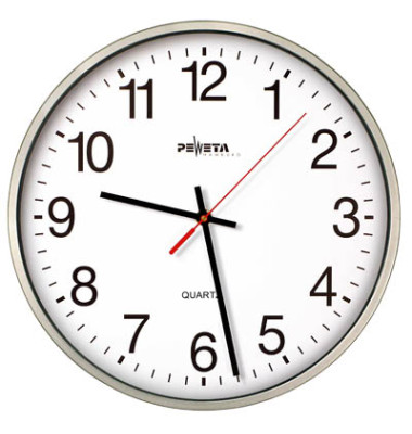 Wanduhr silber 44.130.213 Wanduhr silber 44.130.213