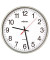  Wanduhr 44.130.213, silber