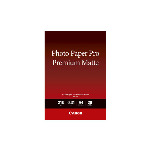 4960999986760 - Fotopapier PM-101 Pro Premium Matte 8657B005 A4 für Inkjet 210g weiß matt einseitig bedruckbar 4960999986760 20 Blatt