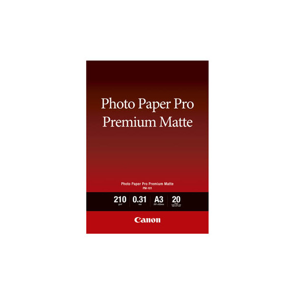 4960999986777 - Fotopapier PM-101 Pro Premium Matte 8657B006 A3 für Inkjet 210g weiß matt einseitig bedruckbar 4960999986777 20 Blatt