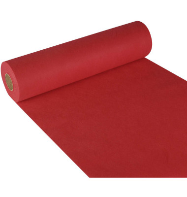 Tischläufer, stoffähnlich, Vlies "soft selection" 24 m x 40 cm rot auf Rolle 84322 Tischläufer, stoffähnlich, Vlies "soft selection" 24 m x 40 cm rot auf Rolle 84322