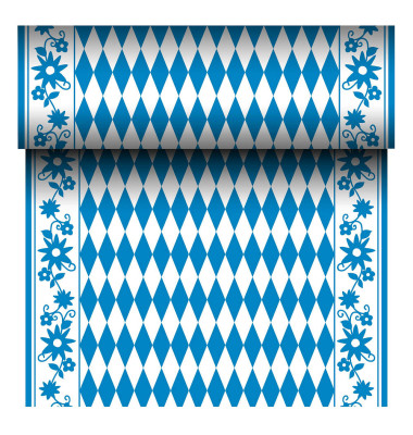 Tischläufer, stoffähnlich, Airlaid 24 m x 40 cm "Bayrisch Blau" auf Rolle 84495
