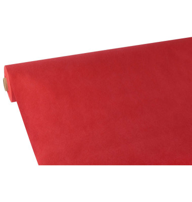 Tischdecke, stoffähnlich, Vlies "soft selection" 40 m x 0,9 m rot auf Rolle 84952 Tischdecke, stoffähnlich, Vlies "soft selection" 40 m x 0,9 m rot auf Rolle 84952