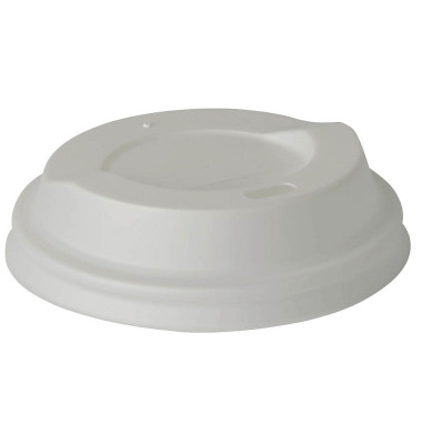 Deckel, C-PLA "pure" rund Ø 8 cm weiß 85220