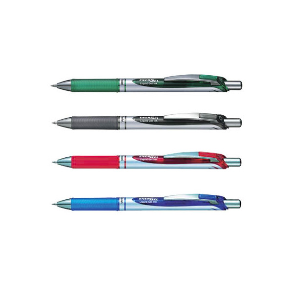 4016284333051 - EnerGel BL77 Gelschreiber schwarz blau rot grün 035 mm Schreibfarbe farbsortiert 4 St