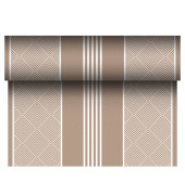 Tischläufer, stoffähnlich, PV-Tissue Mix "ROYAL Collection" 24 m x 40 cm braun "Elegance" auf Rolle 86507