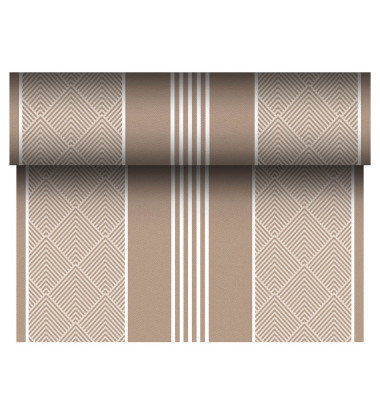 Tischläufer, stoffähnlich, PV-Tissue Mix "ROYAL Collection" 24 m x 40 cm braun "Elegance" auf Rolle 86507 Tischläufer, stoffähnlich, PV-Tissue Mix "ROYAL Collection" 24 m x 40 cm braun "Elegance" auf Rolle 86507