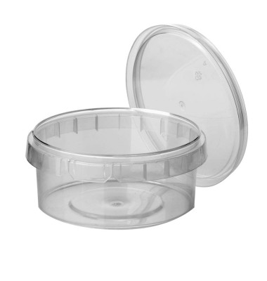 Feinkostbecher, PP 480 ml Ø 11,8 cm · 7 cm transparent mit Originalitätsverschluss 86539