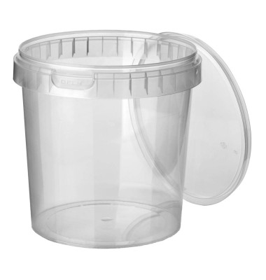 Feinkostbecher, PP 770 ml Ø 11,8 cm · 11,3 cm transparent mit Originalitätsverschluss 86540 Feinkostbecher, PP 770 ml Ø 11,8 cm · 11,3 cm transparent mit Originalitätsverschluss 86540