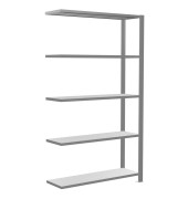 Anbau-Steckregal silber 17704