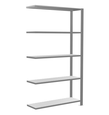 Anbau-Steckregal silber 17704