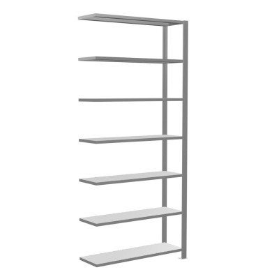 Anbau-Steckregal silber 17716