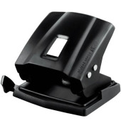 Locher Essentials M403411 schwarz bis 3mm 30 Blatt mit Anschlagschiene