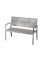 Gartenbank San Remo grau 970208