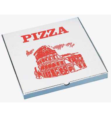 Pizzakartons eckig 26 cm x 26 cm x 3 cm 90003