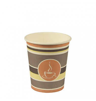 Trinkbecher, Pappe "To Go" 0,2 l Ø 8 cm · 9,2 cm 90128