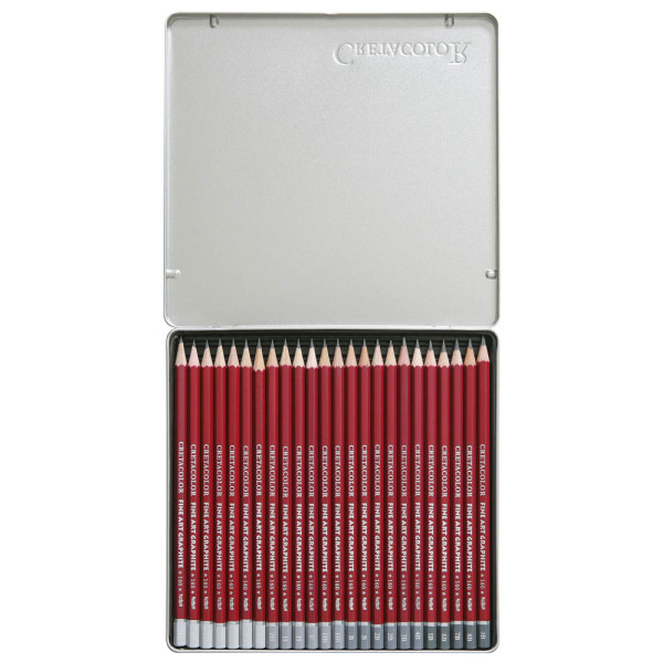9002592160248 - Brevilliers CRETACOLOR CLEOS-Fine Art Graphit Graphitstifte B H HB 2H 2B 9H 8H 7H 6H 5H 4H 3H F 3B 4B 5B 6B 7B 8B 9B rot 24 St 9002592160248 - Brevilliers CRETACOLOR CLEOS-Fine Art Graphit Graphitstifte B H HB 2H 2B 9H 8H 7H 6H 5H 4H 3H F 3B 4B 5B 6B 7B 8B 9B rot 24 St