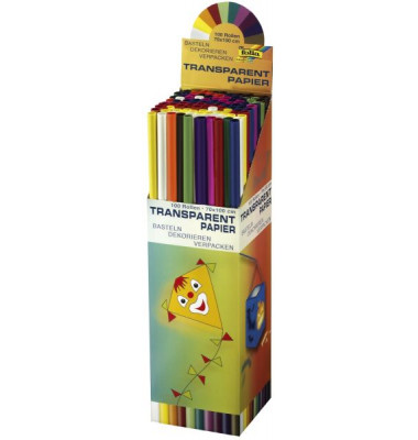 881  70x100cm Transparentpapier bunt sort. 42g