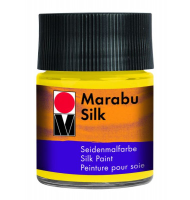 Seidenmalfarbe Silk 17800 005 021, mittelgelb, 50ml
