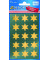 52801  gold Weihn.Schmucketikett Stern20mm