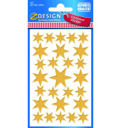 52252 gold Weihn.Schmucketikett Sterne