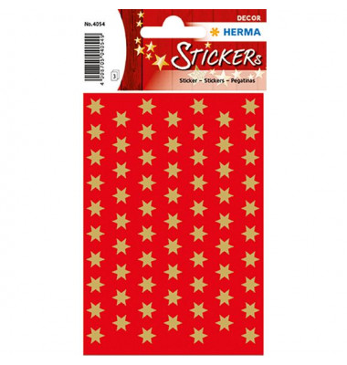 4054 Weihnachten Schmucketikett Stern  8mm gold