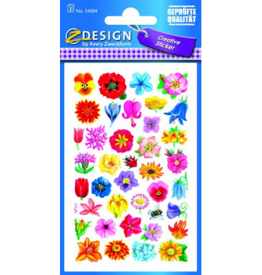 54304 Schmucketikett Blüten klein 54304 Schmucketikett Blüten klein