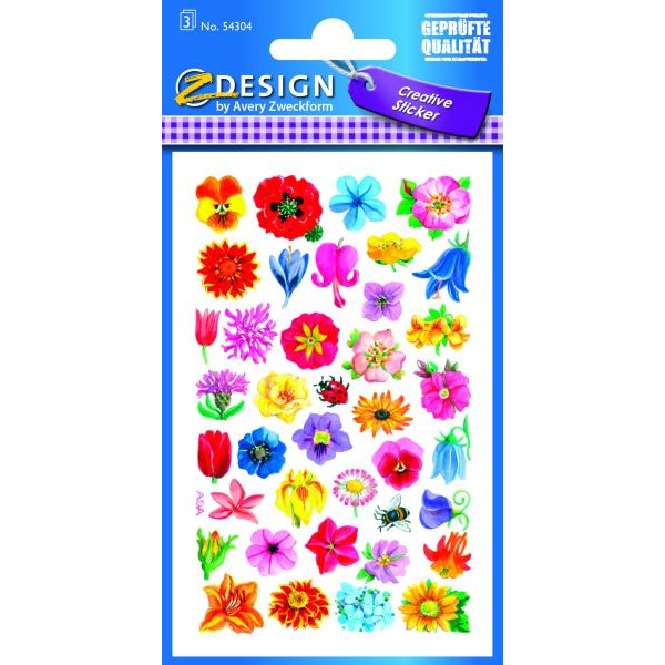 4004182543047 - 54304 Schmucketikett Blüten klein 4004182543047 AVERY Zweckform
