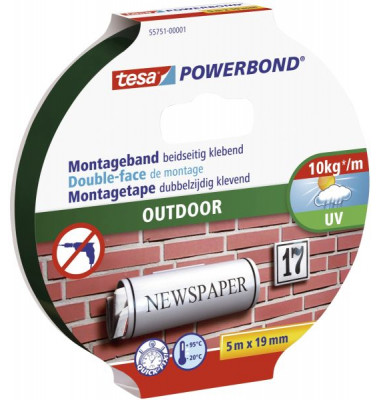 55751-00001-02   19 mm 5 m O.A Montageband Outdoor