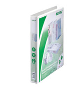 Präsentationsringbuch Standard 4284-00-01, A4+ 4 Ringe 25mm Ring-Ø Pappe/PP-Folie, 3 Außentaschen, 2 Innentaschen, weiß